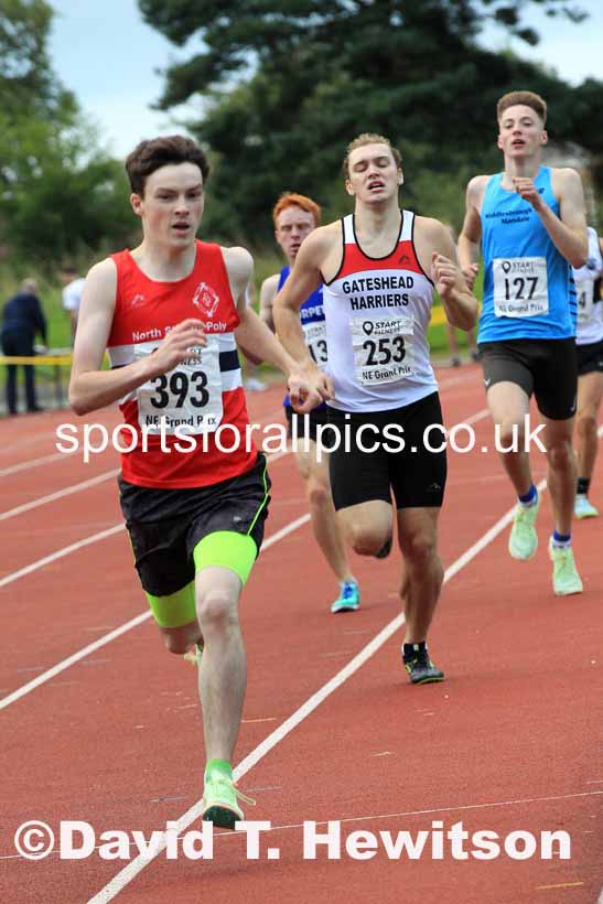 800 metres, 2023 NEGP 6 Monkton.  Photo: David T. Hewitson/Sports for All Pics